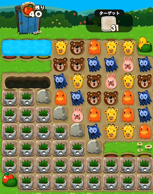 【ポコポコ】半分も植木鉢ww231攻略は中央の石消せるかどうかだな！