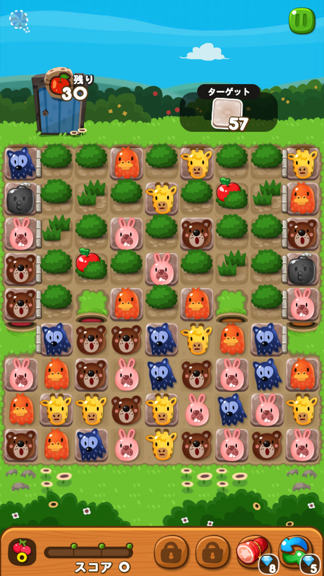 【ポコポコ】ステージ182をクリアするコツは縦向きの矢印爆弾を連発すること！