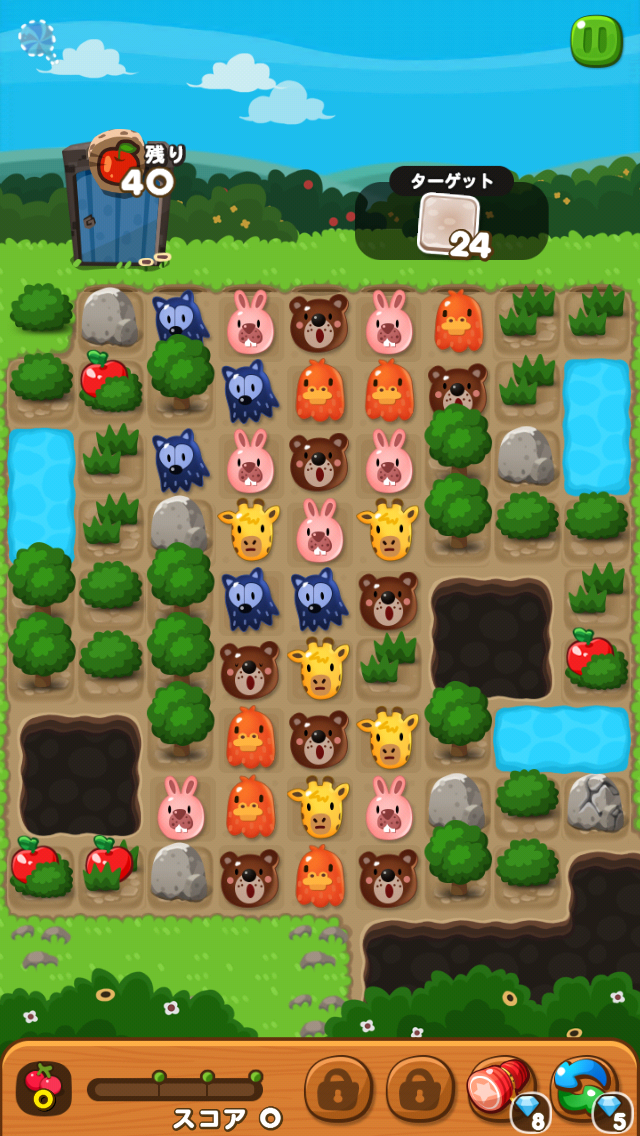 【ポコポコ】【ステージ128】最難関！ポコポコの中でも１番滞在時間が長くなるためクリアにリンゴ不可欠！